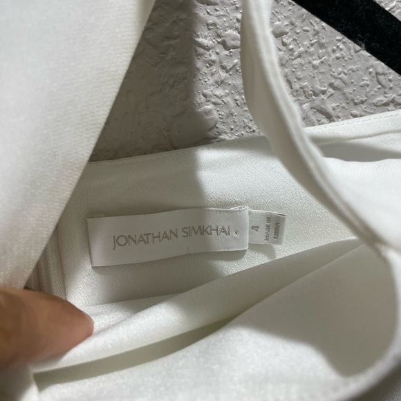 Simkhai Amiyah Halter Jumpsuit- White - Picture 2 of 7